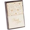 American Greetings Wedding Thank You Cards with Envelopes, Gold and Cream (50-Count)(Gold and Cream)