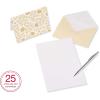 American Greetings Wedding Thank You Cards with Envelopes, Gold and Cream (50-Count)(Gold and Cream)