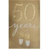 imageAmerican Greetings 50th Anniversary Card for Couple Golden AnniversaryGolden  Champagne