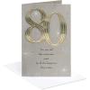 imageAmerican Greetings 80th Birthday Card Extraordinary You80 in Silver and Gold
