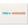 imageAmerican Greetings Funny Thank You Card You Equal AwesomeYou Equal Awesome