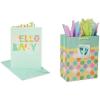 imageAmerican Greetings New Baby Card and Gift Bag with Tissue Paper So Happy for You 1 Card 1 Bag and 8 Sheets