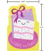 American Greetings Pop Up Birthday Card for Kids (Sweeeet!)(Smiling Cake with Bow)
