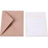 American Greetings 5×7 Invitation with Envelopes for Wedding, Birthday, Baby Shower, Floral (25-Count)(White and Gold)