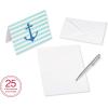 American Greetings Blank Cards and Envelopes, Beach Theme (50-Count)