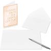 American Greetings Blank Thank You Cards with Envelopes for Wedding, Birthday, Baby Shower, Floral (48-Count)(BULK TY WEDDING)