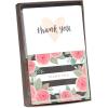 American Greetings Thank You Cards with Envelopes, Pink, Black and White Floral (50-Count)(Heart and Floral)