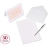 American Greetings Thank You Cards with Envelopes, Pink Brushstrokes (50-Count)
