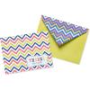 American Greetings Thank You Cards with Envelopes, Multicolored Chevron (50-Count)(Multicolored Chevron)