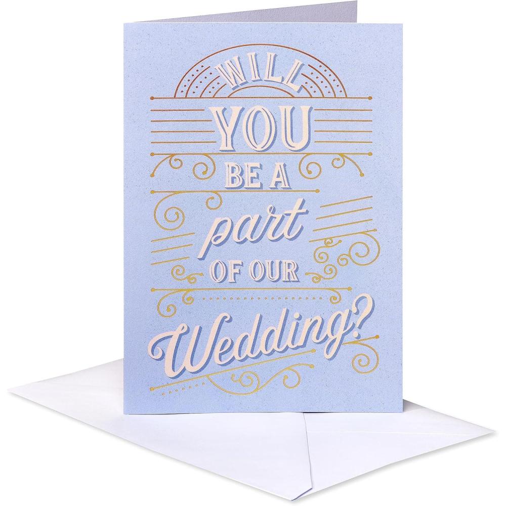 imageAmerican Greetings Blank Will You Be My Bridesmaid Cards Red Heart 8CountBlank Wedding Invitations