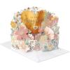 American Greetings Pop Up Wedding Card (A Wonderful Life)(Diamond Base Florals w Heart)