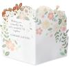American Greetings Pop Up Wedding Card (A Wonderful Life)(Diamond Base Florals w Heart)