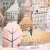 American Greetings Pop Up Wedding Card (A Wonderful Life)(Modern Shadowbox Wedding City)