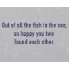 American Greetings Wedding, Bridal Shower or Engagement Card for Couple (Fish in the Sea)(Fish in the Sea)