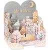 American Greetings Pop Up Wedding Card (A Wonderful Life)(Modern Shadowbox Wedding City)