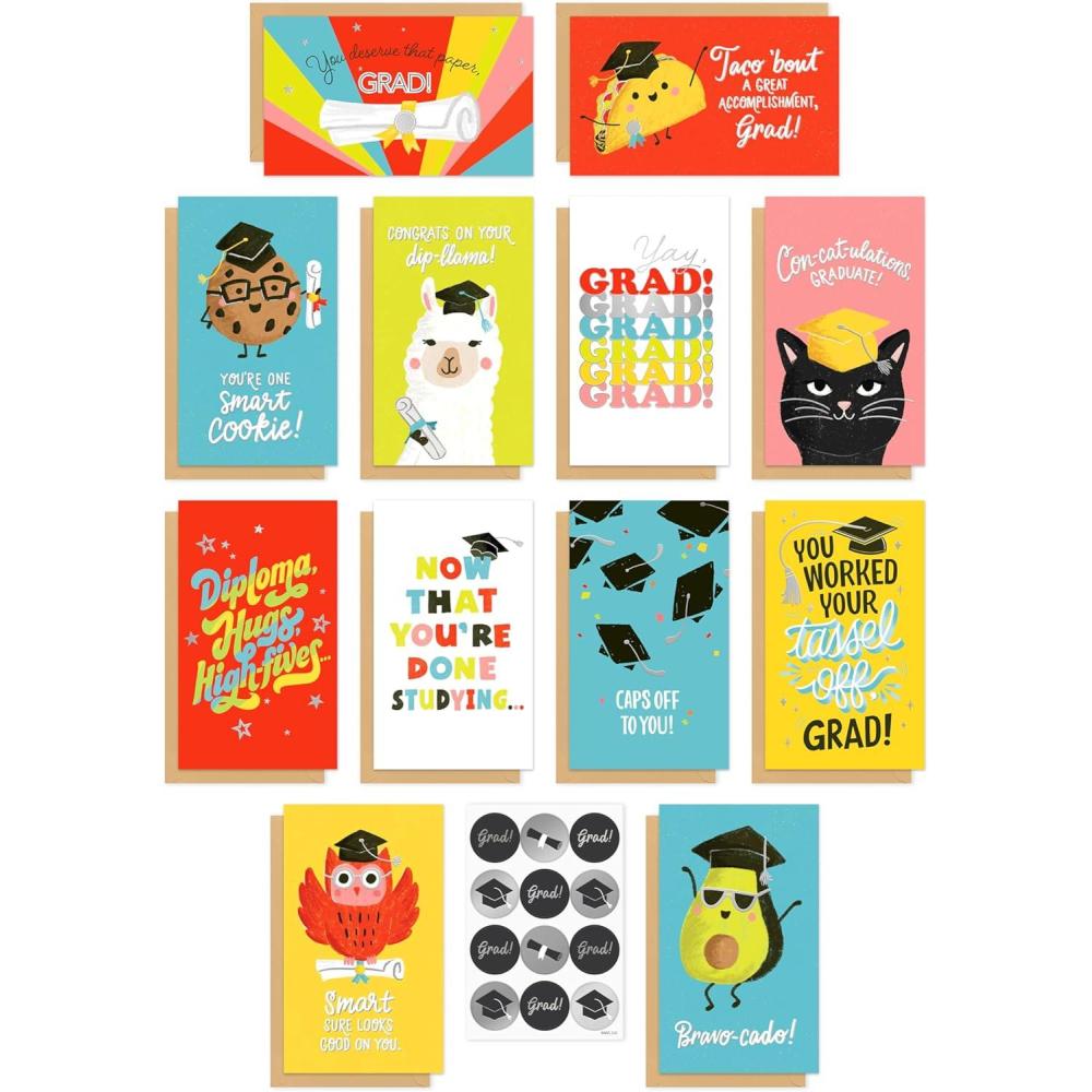 imageAmerican Greetings 12Count Money Holder Graduation Card Pack with EnvelopesGRAD MCGH BNDL 12 CT