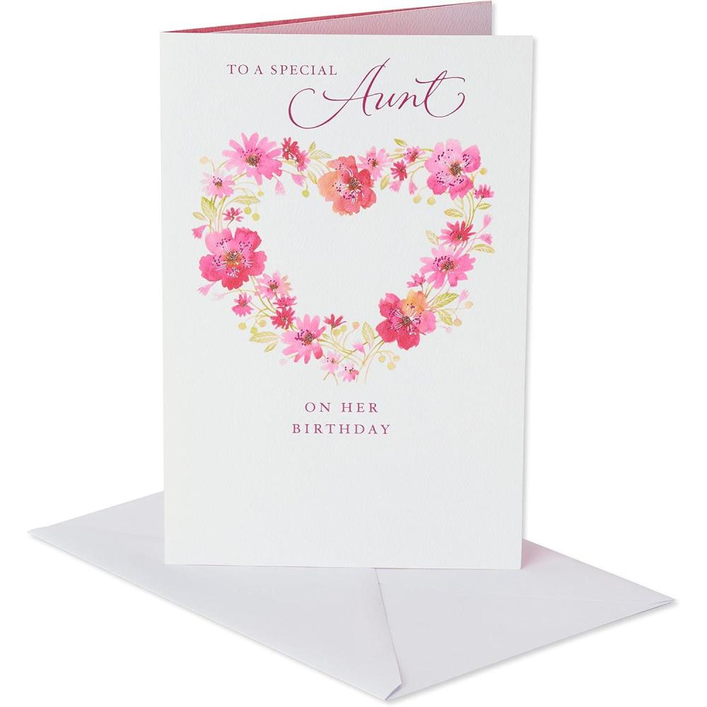 imageAmerican Greetings Birthday Card for Aunt FloralFloral Birthday Card for Aunt