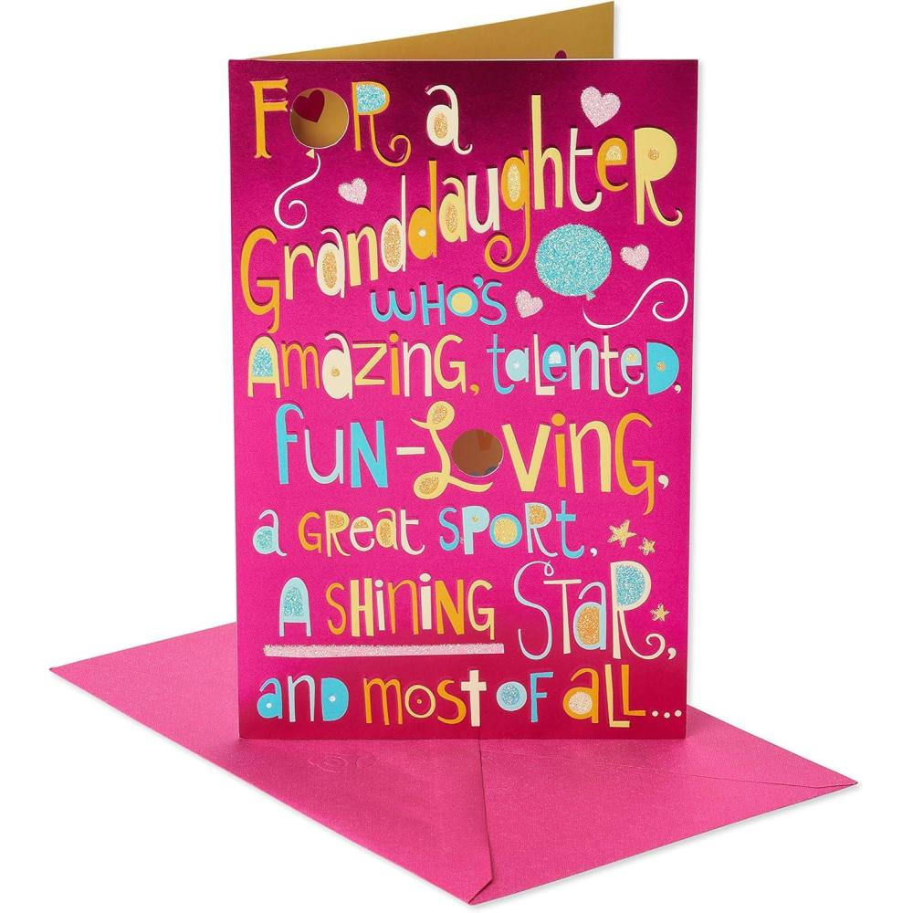 imageAmerican Greetings Birthday Card for Granddaughter All About YouShining Star