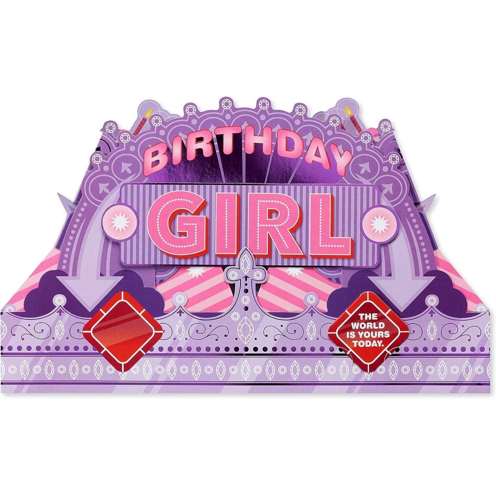 imageAmerican Greetings Wearable Birthday Crown for Girl World Is YoursBirthday Girl Party Hat
