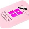 American Greetings Belated Birthday Card (I Know It’s Late)(Pink Present With Confetti)