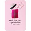 American Greetings Belated Birthday Card (I Know It’s Late)(Pink Present With Confetti)