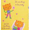 American Greetings Birthday Card for Granddaughter with Stickers (Pinch of Sugar)(Cartoon Cat w Balloons)