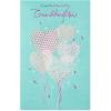 American Greetings Birthday Card for Granddaughter with Stickers (Pinch of Sugar)(Heart Balloons)