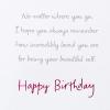 American Greetings Birthday Card for Granddaughter with Stickers (Pinch of Sugar)(Heart Balloons)
