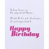 American Greetings Birthday Card for Her (Eliminates Caring)(Important Things)