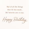 American Greetings Religious Birthday Card (Beach)(Favorite One is You)