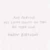 American Greetings Religious Birthday Card (Beach)(His Light Shines on You)