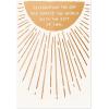 American Greetings Religious Birthday Card (Beach)(His Light Shines on You)
