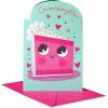 American Greetings Birthday Card for Granddaughter with Stickers (Pinch of Sugar)(Decorate Cake w Stickers)