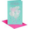 American Greetings Birthday Card for Granddaughter with Stickers (Pinch of Sugar)(Heart Balloons)