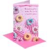 American Greetings Birthday Card for Granddaughter with Stickers (Pinch of Sugar)(Sprinkle Donut Photo)