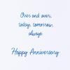 American Greetings Anniversary Card for Him (Over and Over)(Celestial Boyfriend)