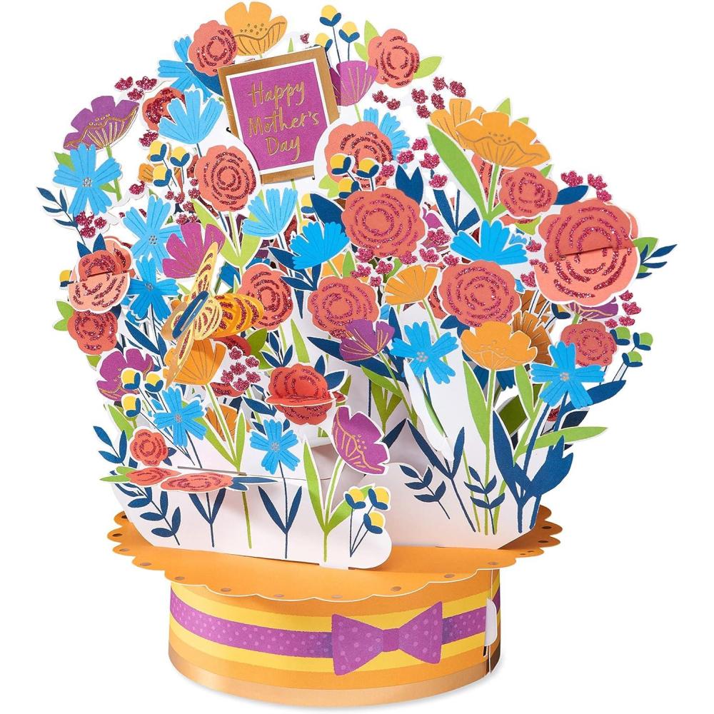 imageAmerican Greetings Magic Moments Displayable Pop Up Mothers Day Card with Envelope Love and JoyFloral