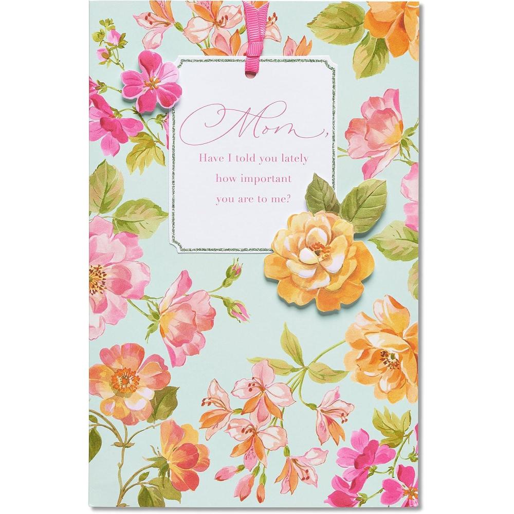 imageAmerican Greetings Mothers Day Card for Mom A Promise That I Love YouFloral