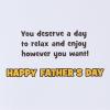 American Greetings Fathers Day Card for Dad (Little Thoughts)(A Day To Relax)