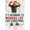 American Greetings Star Wars Christmas Card (Chewbacca with Snowflakes)(Chewbacca w Snowflakes)