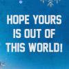 American Greetings Star Wars Christmas Card (Chewbacca with Snowflakes)(Chewbacca w Snowflakes)