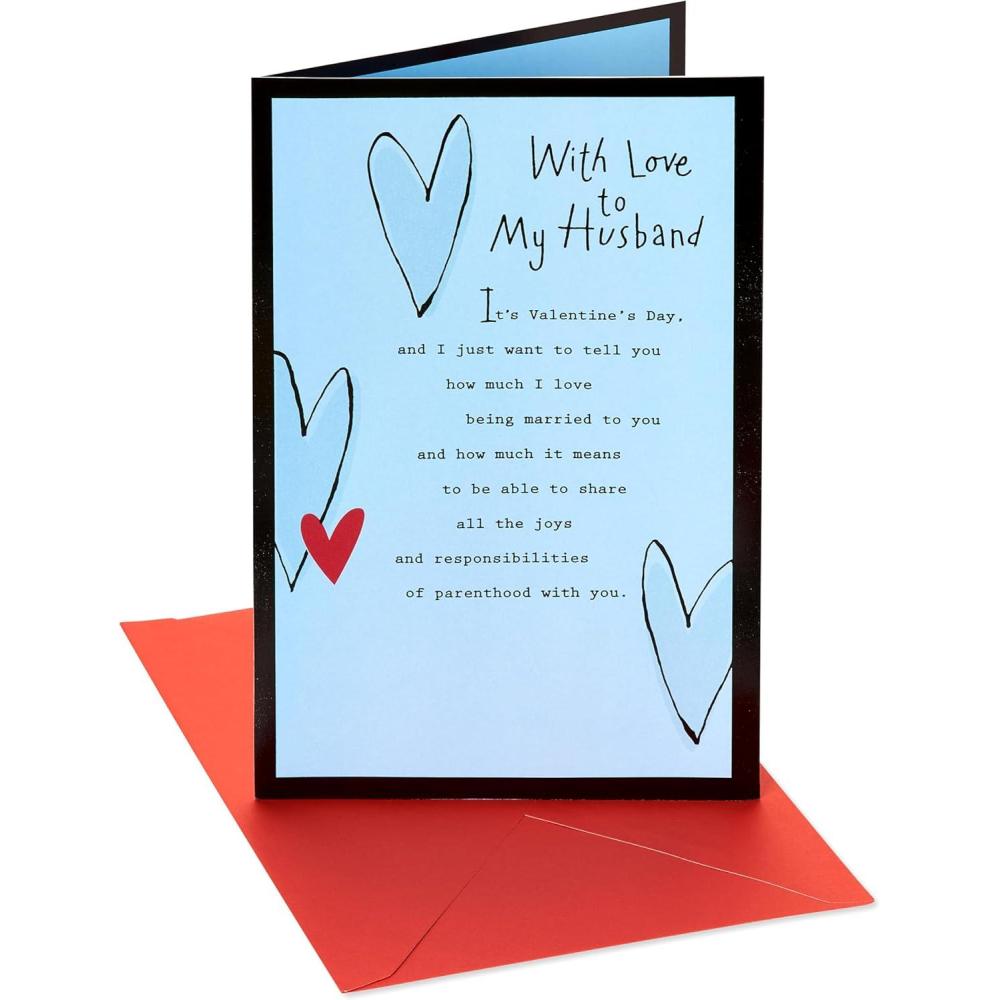 imageAmerican Greetings Valentines Day Card for Husband How Grateful I Amwhite and brown