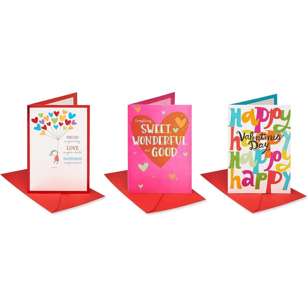 imageAmerican Greetings Valentines Day Cards Pack Just Like You 3CountColorful