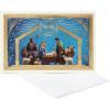 American Greetings Premium Religious Christmas Cards Boxed with Envelopes, Miracle of Christmas, Madonna and Child (14-Count)(PREMIUM BLUEGOLD NATIVITY 14CT)