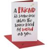 American Greetings Valentines Day Card for Friend (Thanks for Being Wonderful)(Same Kid of Weird)
