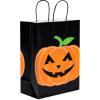 American Greetings 10″ Small Halloween Goodie Bags, Pumpkins and Halloween Text (16-Count)(Ghost and Pumpkin)