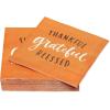 American Greetings 50-Count 6.5 in. x 6.5 in. Lunch Napkins, Thankful Thanksgiving Party Supplies(Thankful Basics Lnap 50CT)