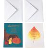 American Greetings Thanksgiving Cards, Thanks To You (6-Count)(Leaf Cello)