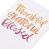 American Greetings Thanksgiving Cards, Thanks To You (6-Count)(Thankful Grateful Blessed)