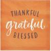 American Greetings 50-Count 6.5 in. x 6.5 in. Lunch Napkins, Thankful Thanksgiving Party Supplies(Thankful Basics Lnap 50CT)